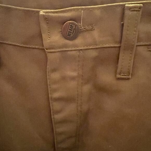 Construction Pant Workwear RED KAP Mens 34x30 Relaxed Straight Leg Brown NWT - Picture 10 of 13
